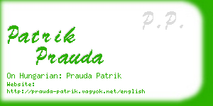 patrik prauda business card